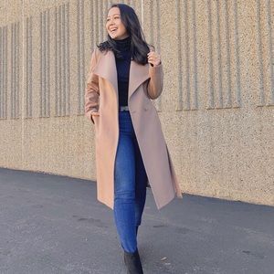 Ted Baker wool-mixed wrap coat
